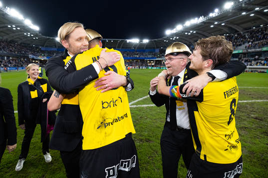 Häckens klubbchef Marcus Jodin, Johan Hammar, ordförande