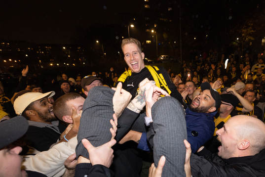 Bläddra bland fler bilder av Fotboll, Allsvenskan, Häcken, Guldfirande