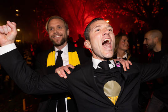 Häckens klubbchef Marcus Jodin och sportchef Martin