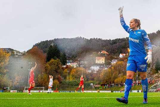 Goalkeeper Aurora Mikalsen of Brann
