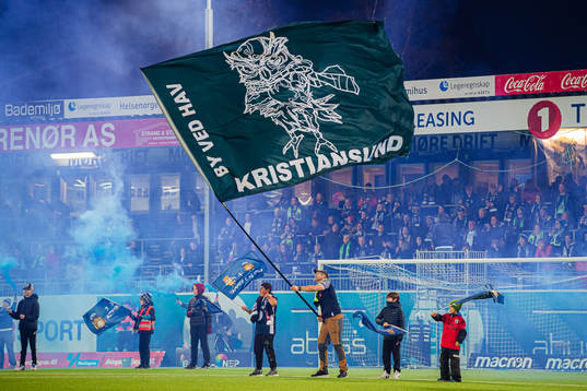 Spectators in the stands