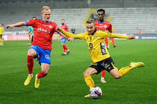 Helsingborgs Philip Rejnhold och Elfsborgs Niklas Hult