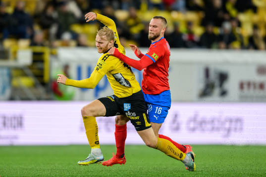 Elfsborgs Sveinn Guðjohnsen och Helsingborgs Alexander