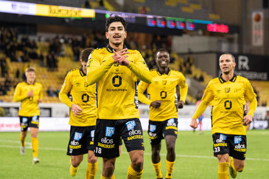 Elfsborgs Ahmed Qasem jublar