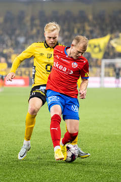 Elfsborgs Sveinn Guðjohnsen och Helsingborgs Philip