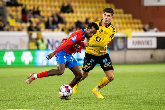 Helsingborgs Taha Ali och Elfsborgs Besfort Zeneli