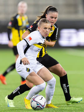 AIKs Matilda Nilden och Häckens Hanna Wijk