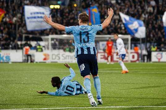 Djurgårdens Hampus Finndell reagerar