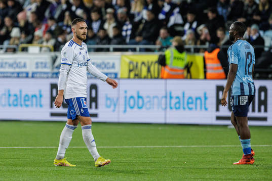 IFK Norrköpings Linus Wahlqvist Egnell deppar