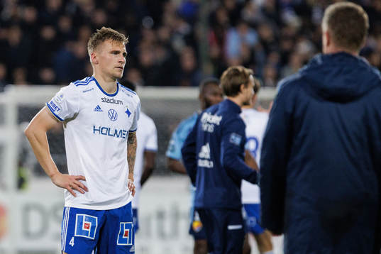 IFK Norrköpings Marco Lund Nielsen deppar