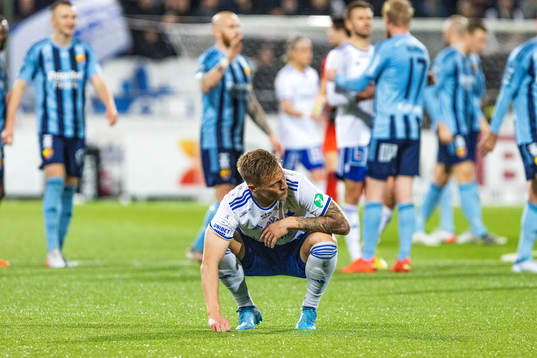 IFK Norrköpings Marco Lund Nielsen deppar