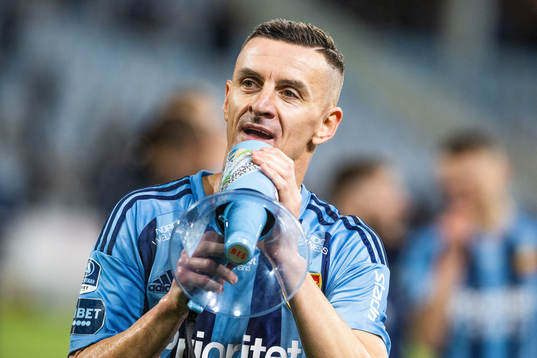 Djurgårdens Haris Radetinac jublar