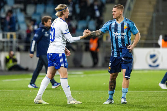IFK Norrköpings Daniel Fritz Eid och Djurgårdens Victor