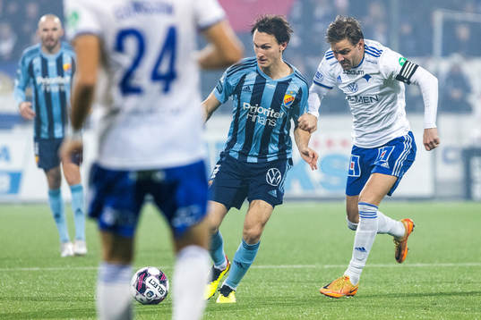 Djurgårdens Gustav Wikheim och IFK Norrköpings