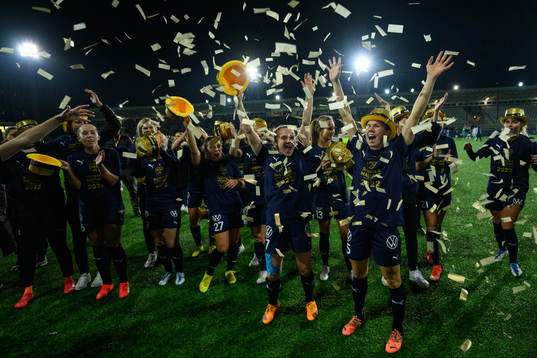 FC Rosengårds Jessica Wik jublar