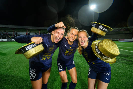 FC Rosengårds Olivia Holdt, Frederikke Thögersen och