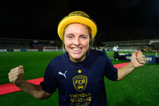 FC Rosengårds Mimmi Larsson jublar