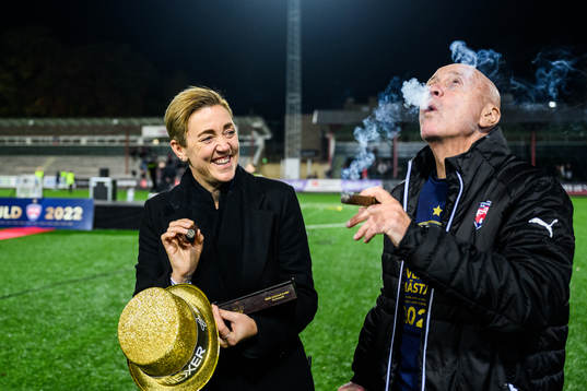 FC Rosengårds sportchef Therese Sjögran jublar