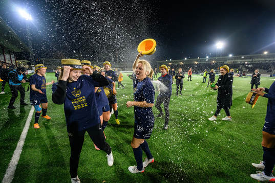 FC Rosengårds Mimmi Larsson jublar