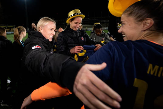 FC Rosengårds Caroline Seger jublar