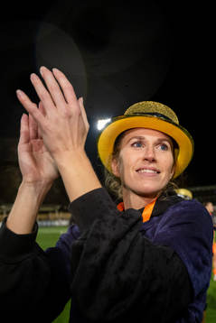 FC Rosengårds Emma Berglund jublar
