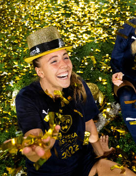 under fotbollsmatchen i Damallsvenskan mellan FC Rosengård