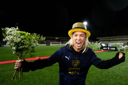 FC Rosengårds Caroline Seger jublar