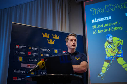 Sveriges förbundskapten Sam Hallam