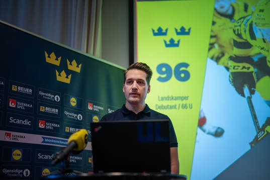 Sveriges förbundskapten Sam Hallam