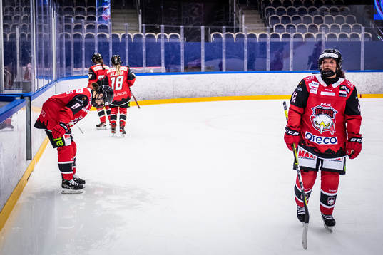 Malmö Redhawks spelare deppar