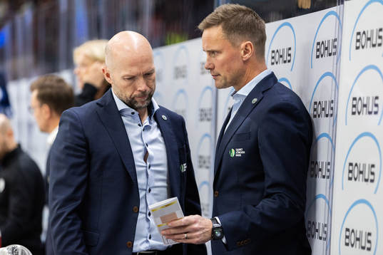 Frölundas assisterande tränare Anders Burström och