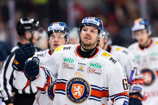 Växjös Manuel Ågren jublar
