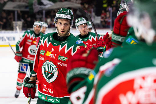 Frölundas Petteri Lindbohm jublar