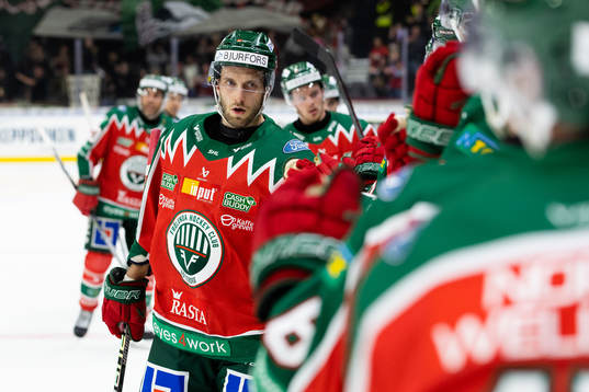 Frölundas Petteri Lindbohm jublar