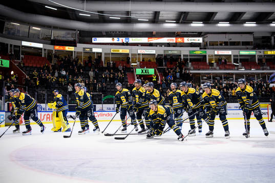 Södertäljes spelare jublar