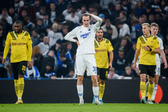 William Clem of FC Copenhagen looks dejected
