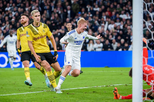 Hakon Arnar Haraldsson of FC Copenhagen celebrates