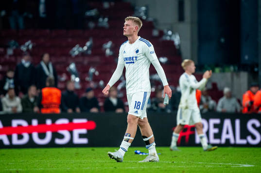 Orri Oskarsson of FC Copenhagen looks dejected