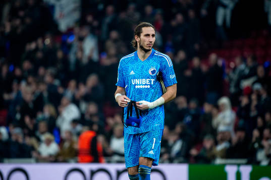 Goalkeeper Kamil Grabara  of FC Copenhagen looks dejected