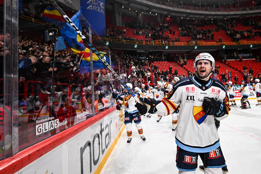 Djurgårdens Marcus Kruger jublar