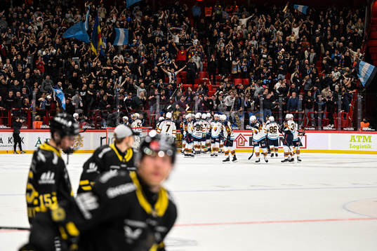 Djurgårdens spelare jublar