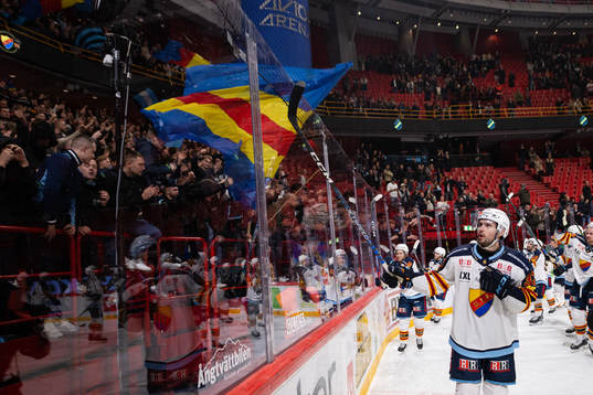 Djurgårdens Marcus Kruger jublar