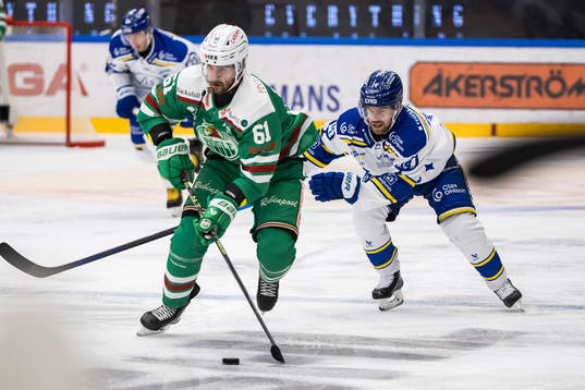Rögles Ludvig Larsson och Leksands Oskar Lang