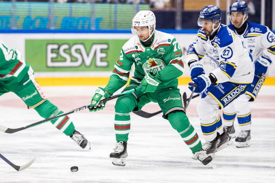 Rögles Daniel Zaar och Leksands Marek Hrivik