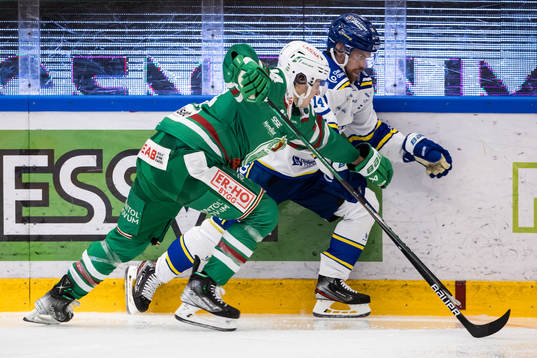Rögles Marco Kasper och Leksands Oskar Lang