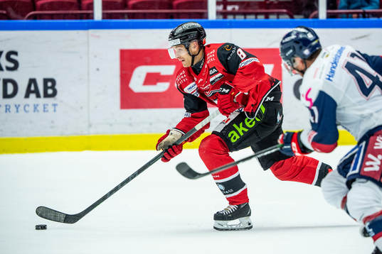 Malmö Redhawks Johan Olofsson mot Linköpings Broc Little