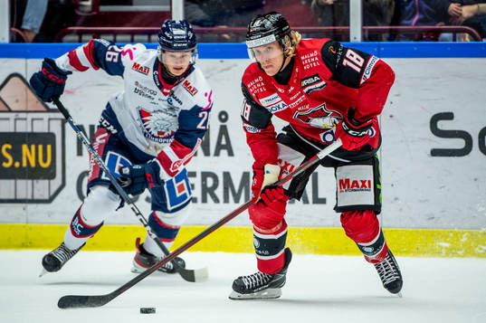 Malmö Redhawks Marcus Sylvegård mot Linköpings Fabian