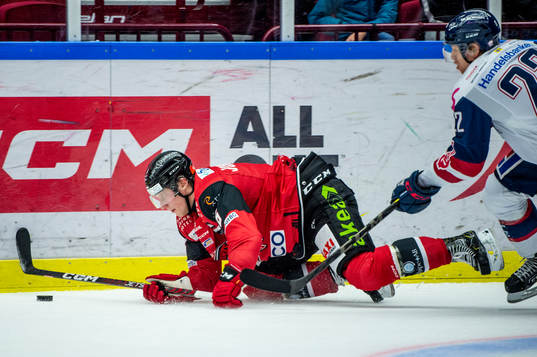 Malmö Redhawks Theodor Johnsson mot Linköpings Vilmos