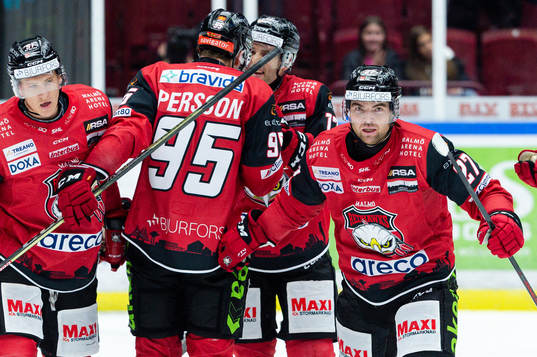 Malmö Redhawks Ponthus Westerholm jublar