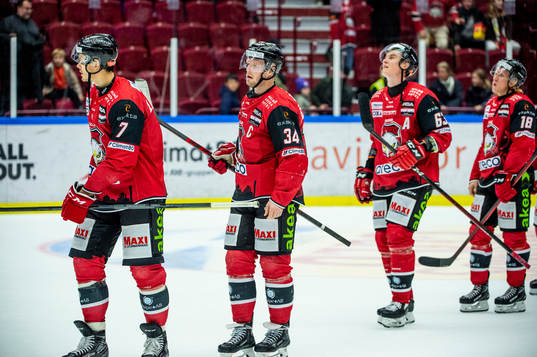 Malmö Redhawks Oliver Lauridsen och Carl Söderberg,